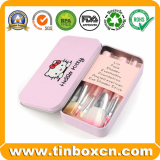 Rectangular Cosmetics Tin Box for Makeup Metal Tin Container